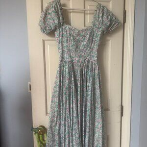 Rare Vintage Laura Ashley Elegent Dress | Cotton| Made in UK | Prestine
